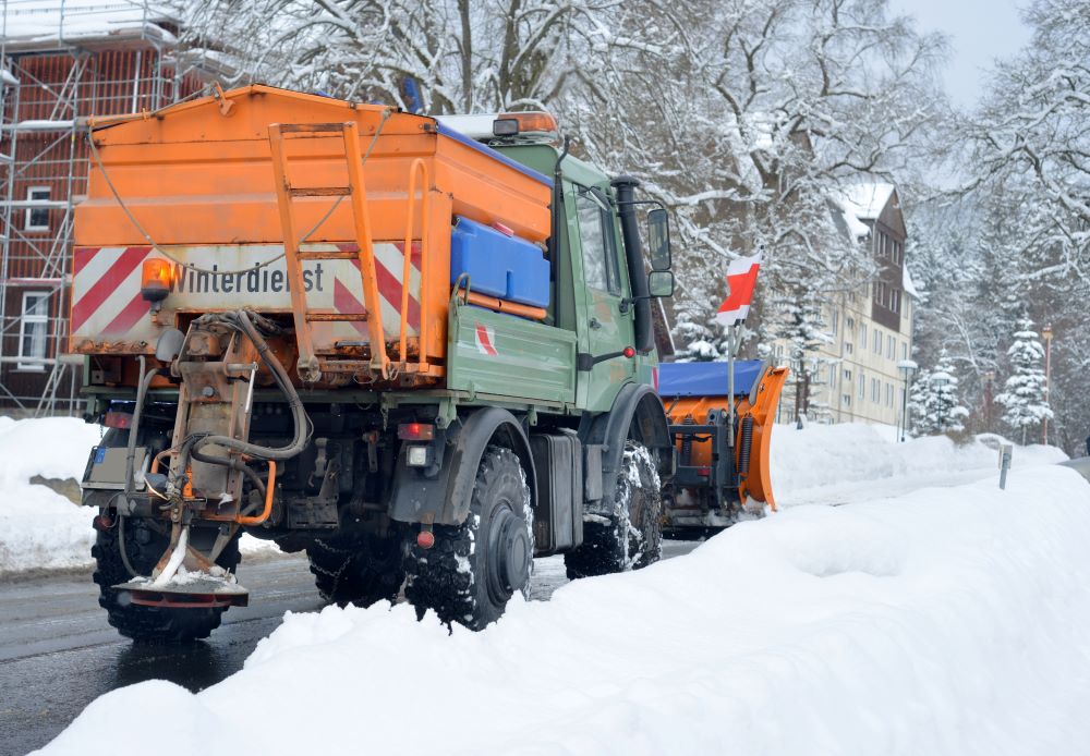 Accident avec déneigeuse